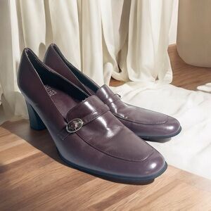 Mootsies Tootsies Leather Heel Slip On Women's Shoes size 7.5.